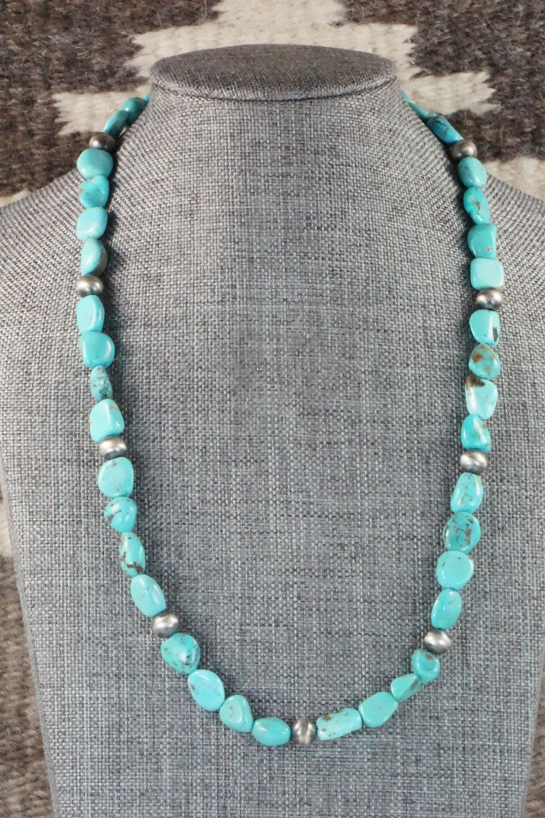 Turquoise & Sterling Silver Necklace - Doreen Jake