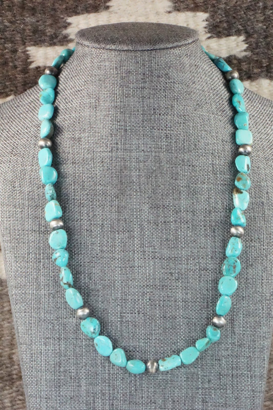 Turquoise & Sterling Silver Necklace - Doreen Jake