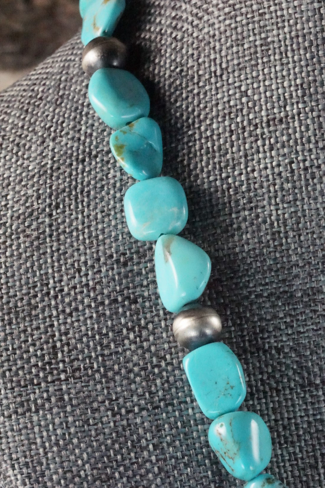 Turquoise & Sterling Silver Necklace - Doreen Jake