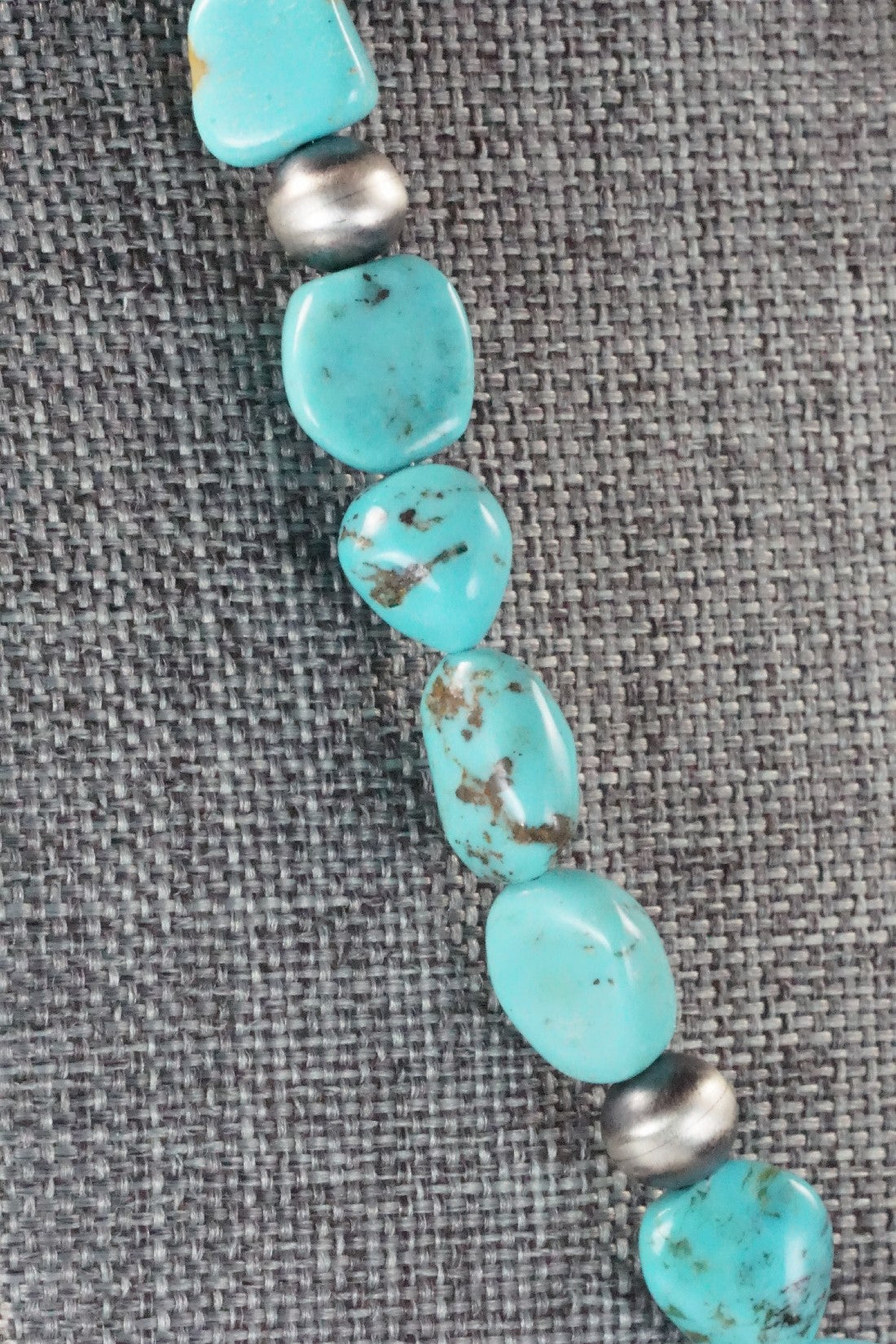 Turquoise & Sterling Silver Necklace - Doreen Jake