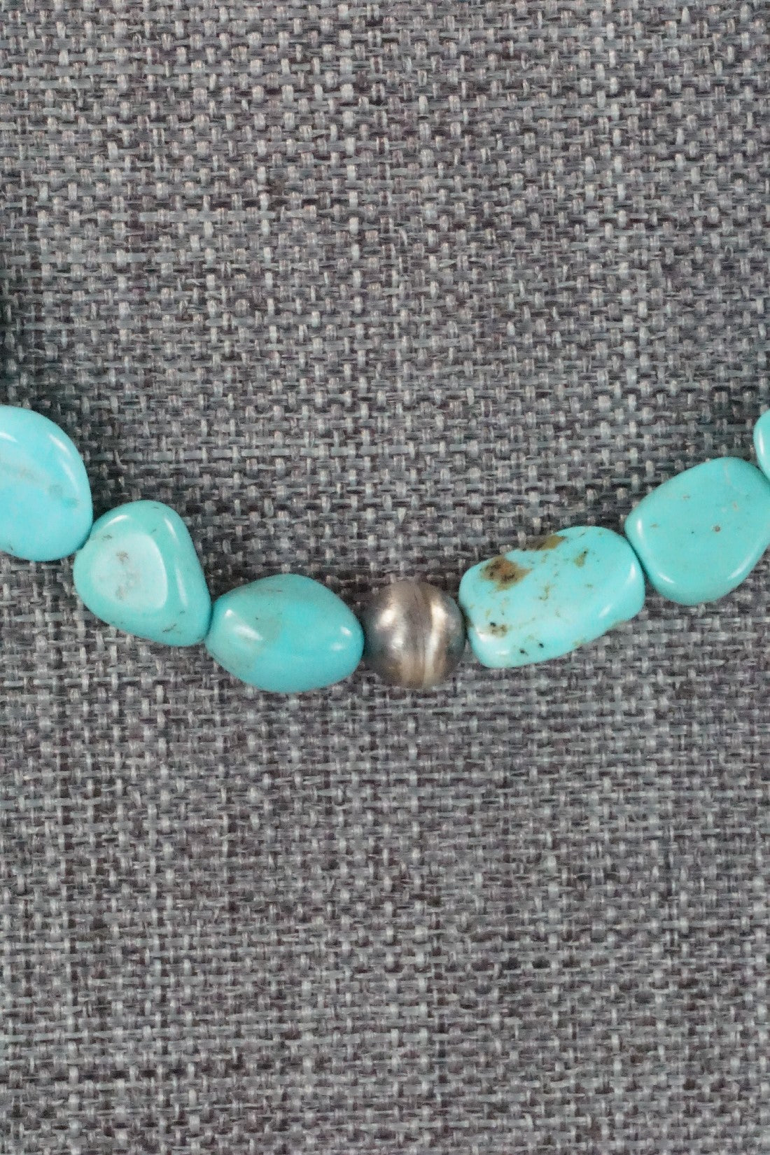 Turquoise & Sterling Silver Necklace - Doreen Jake