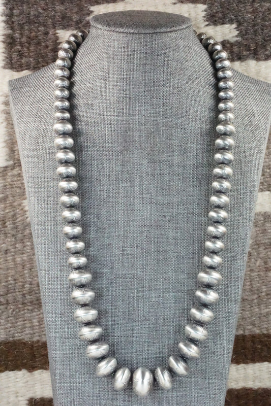 Sterling Silver Navajo Pearl Necklace - Jan Mariano