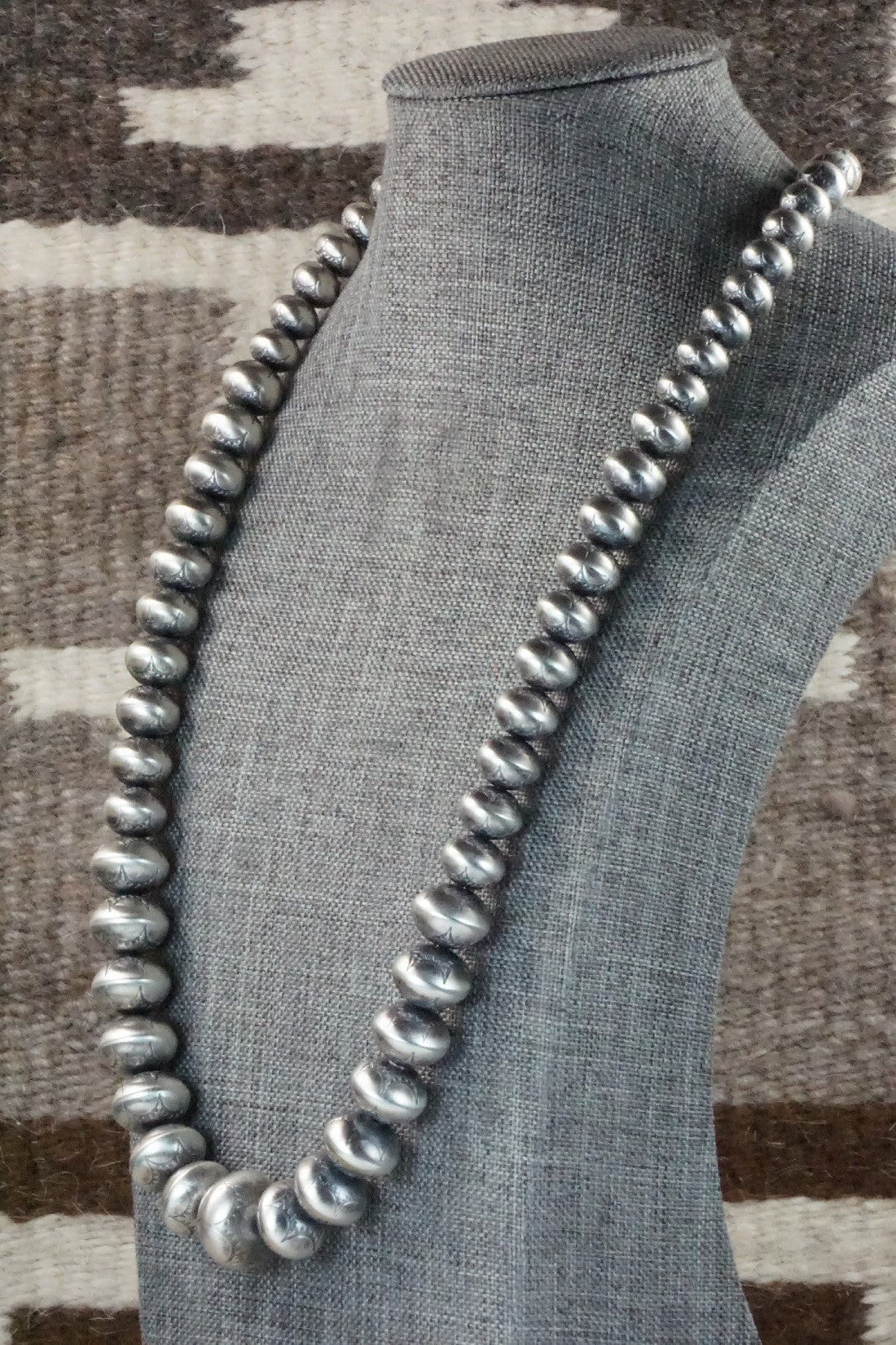 Sterling Silver Navajo Pearl Necklace - Jan Mariano