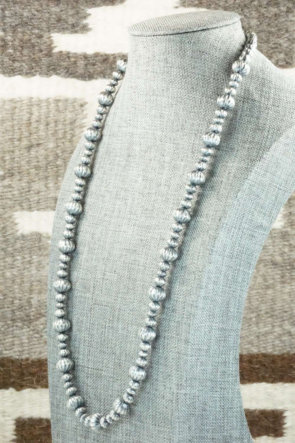 Sterling Silver Navajo Pearl Necklace - Tonisha Haley