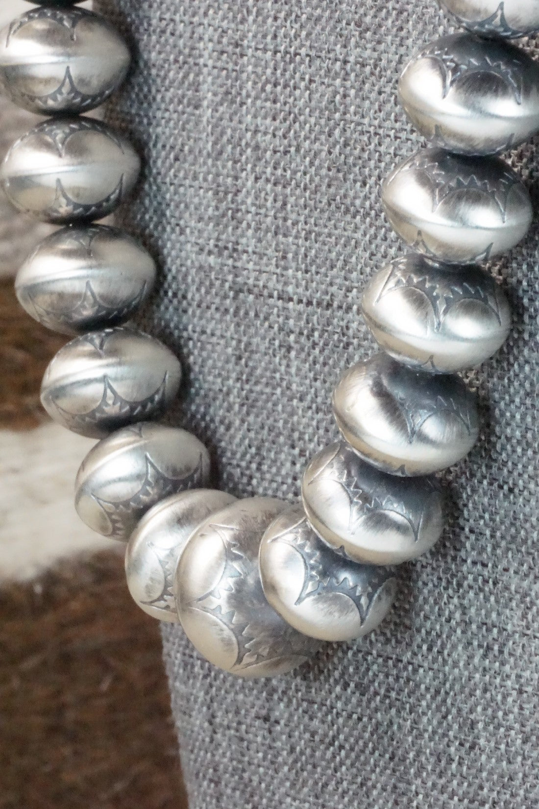 Sterling Silver Navajo Pearl Necklace - Jan Mariano