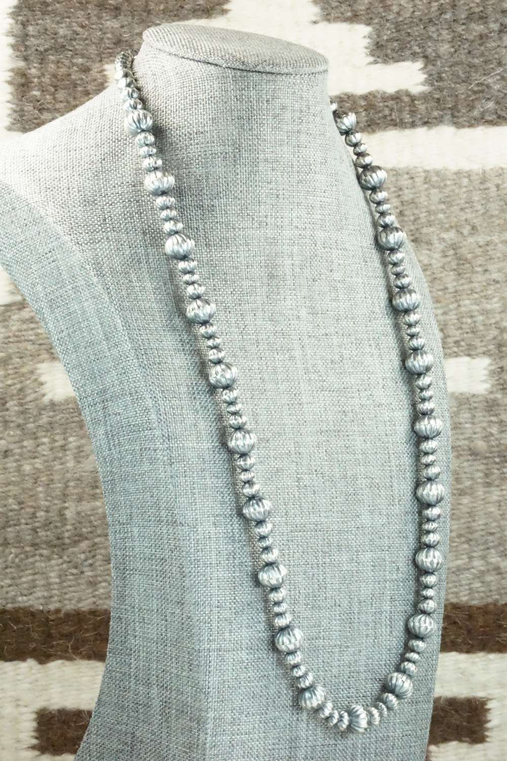 Sterling Silver Navajo Pearl Necklace - Tonisha Haley