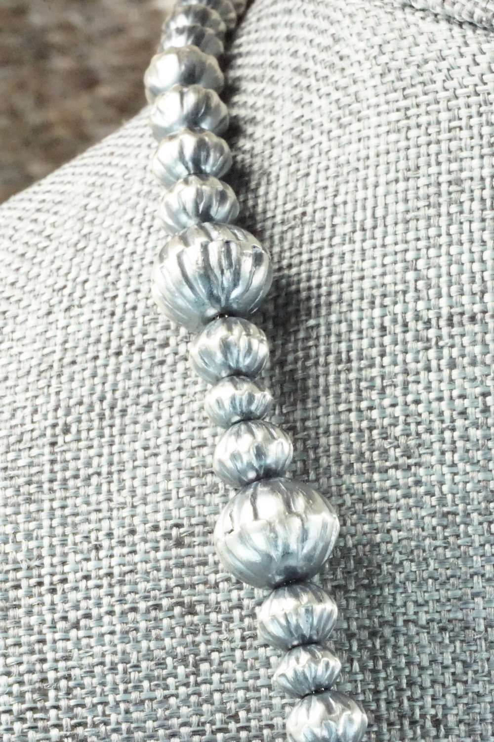 Sterling Silver Navajo Pearl Necklace - Tonisha Haley