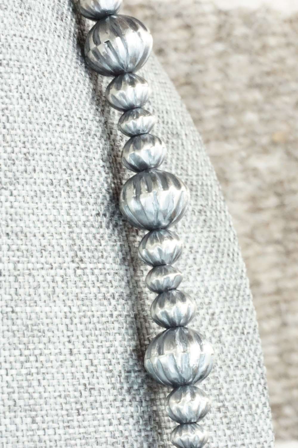 Sterling Silver Navajo Pearl Necklace - Tonisha Haley