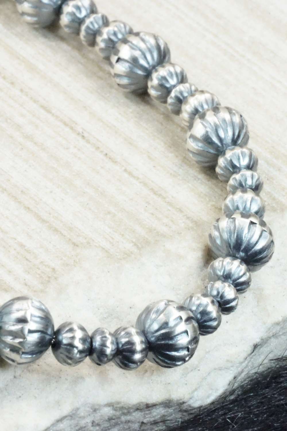 Sterling Silver Navajo Pearl Necklace - Tonisha Haley