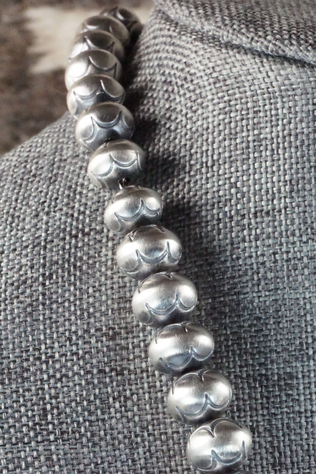 Sterling Silver Navajo Pearl Necklace - Jan Mariano