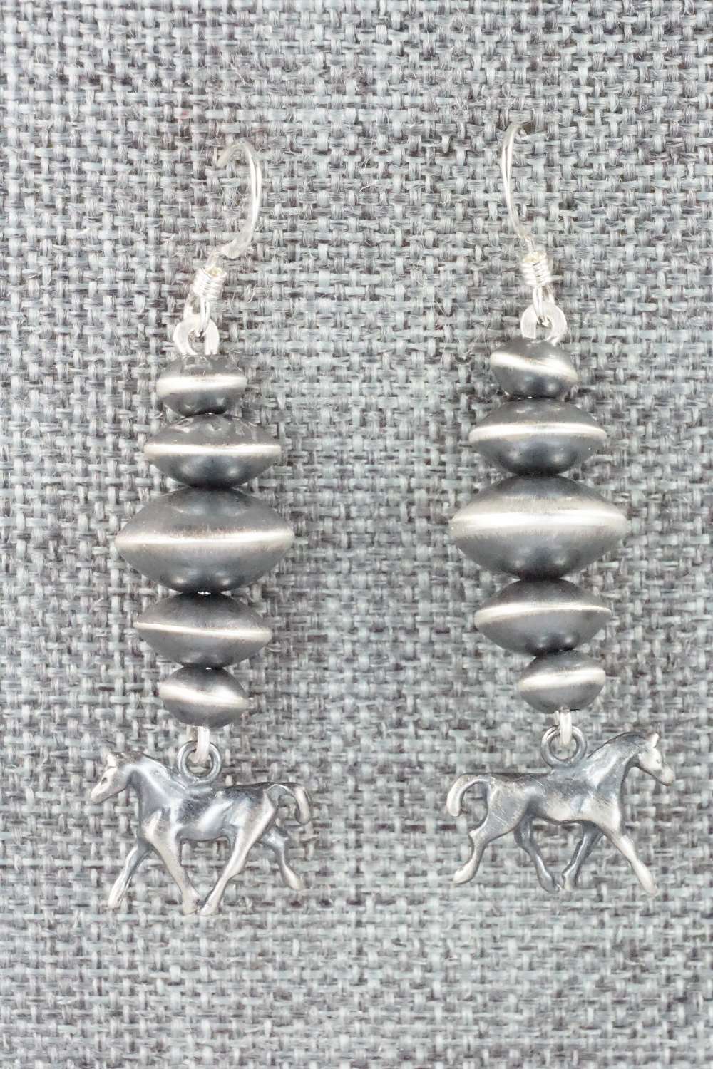 Sterling Silver Navajo Pearl Earrings - Preston Haley