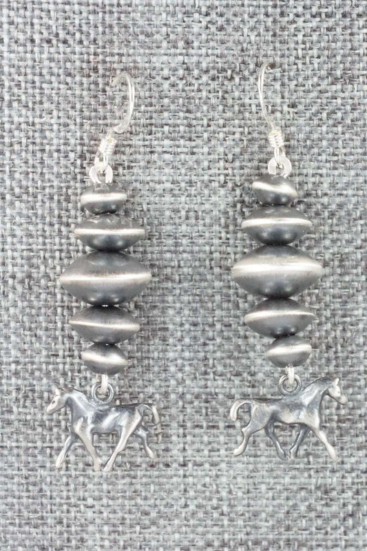 Sterling Silver Navajo Pearl Earrings - Preston Haley