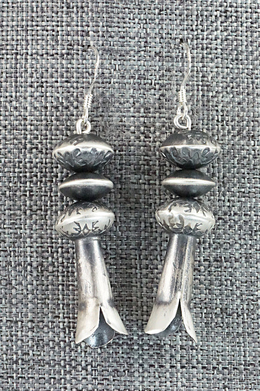Sterling Silver Navajo Pearl Earrings - Presley Haley