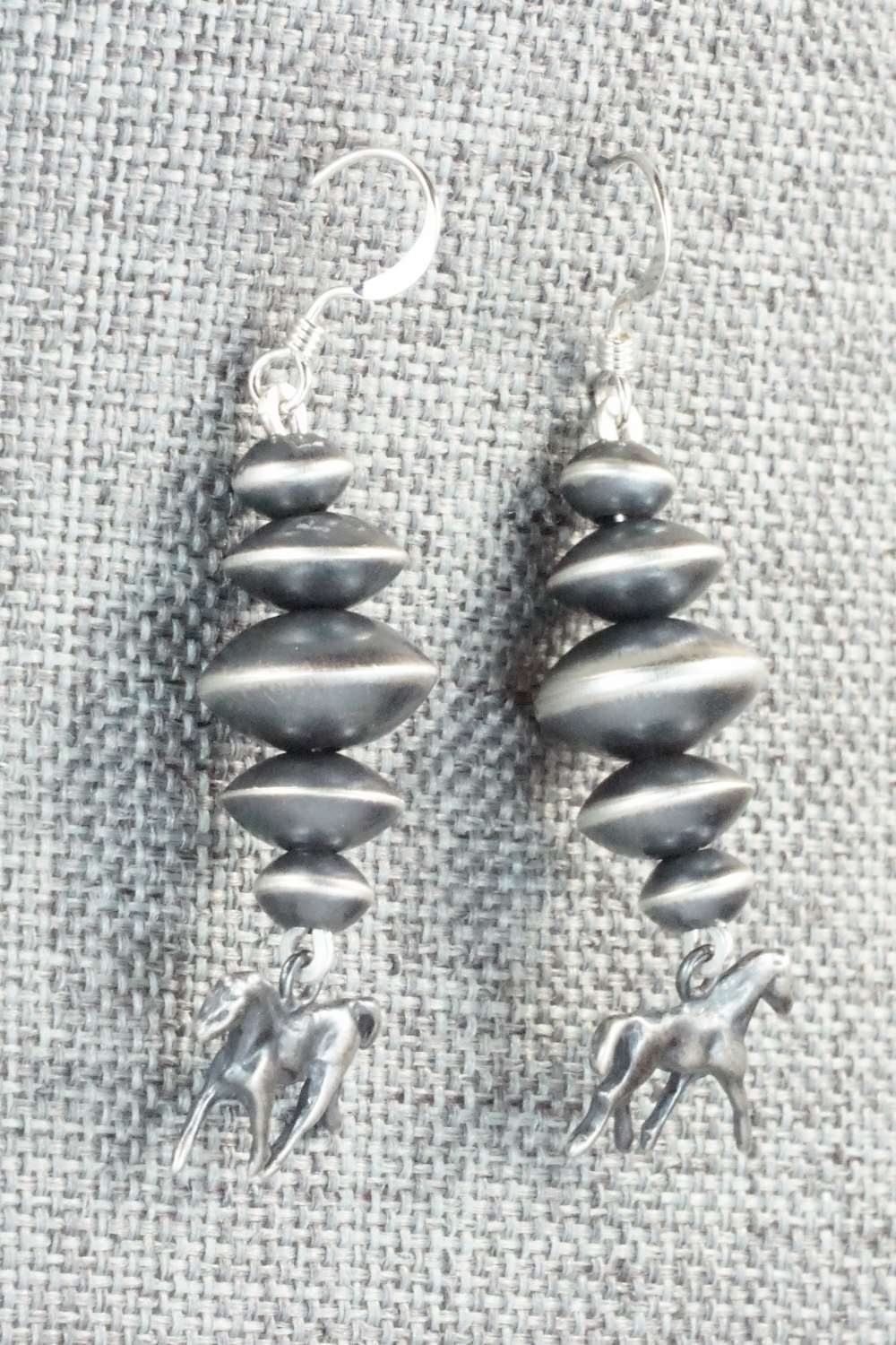 Sterling Silver Navajo Pearl Earrings - Preston Haley
