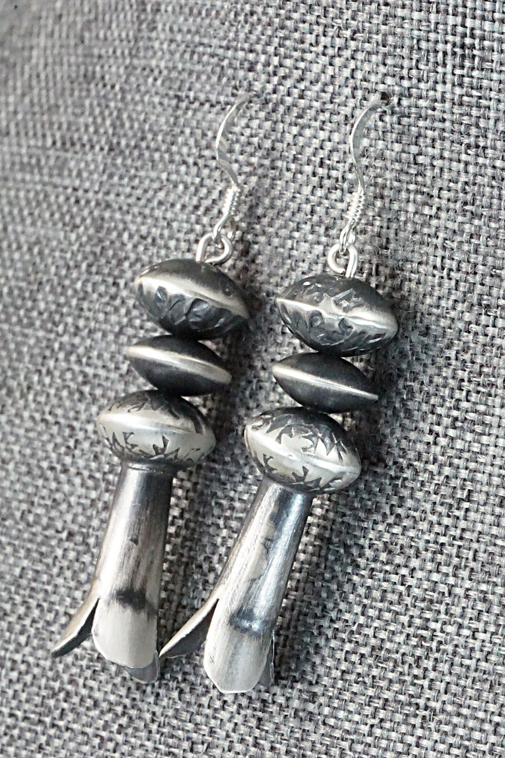 Sterling Silver Navajo Pearl Earrings - Presley Haley