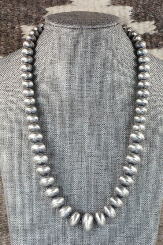 Sterling Silver Navajo Pearl Necklace - Jan Mariano