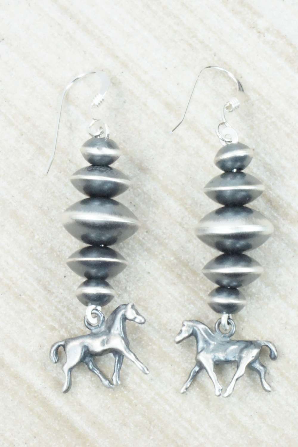 Sterling Silver Navajo Pearl Earrings - Preston Haley