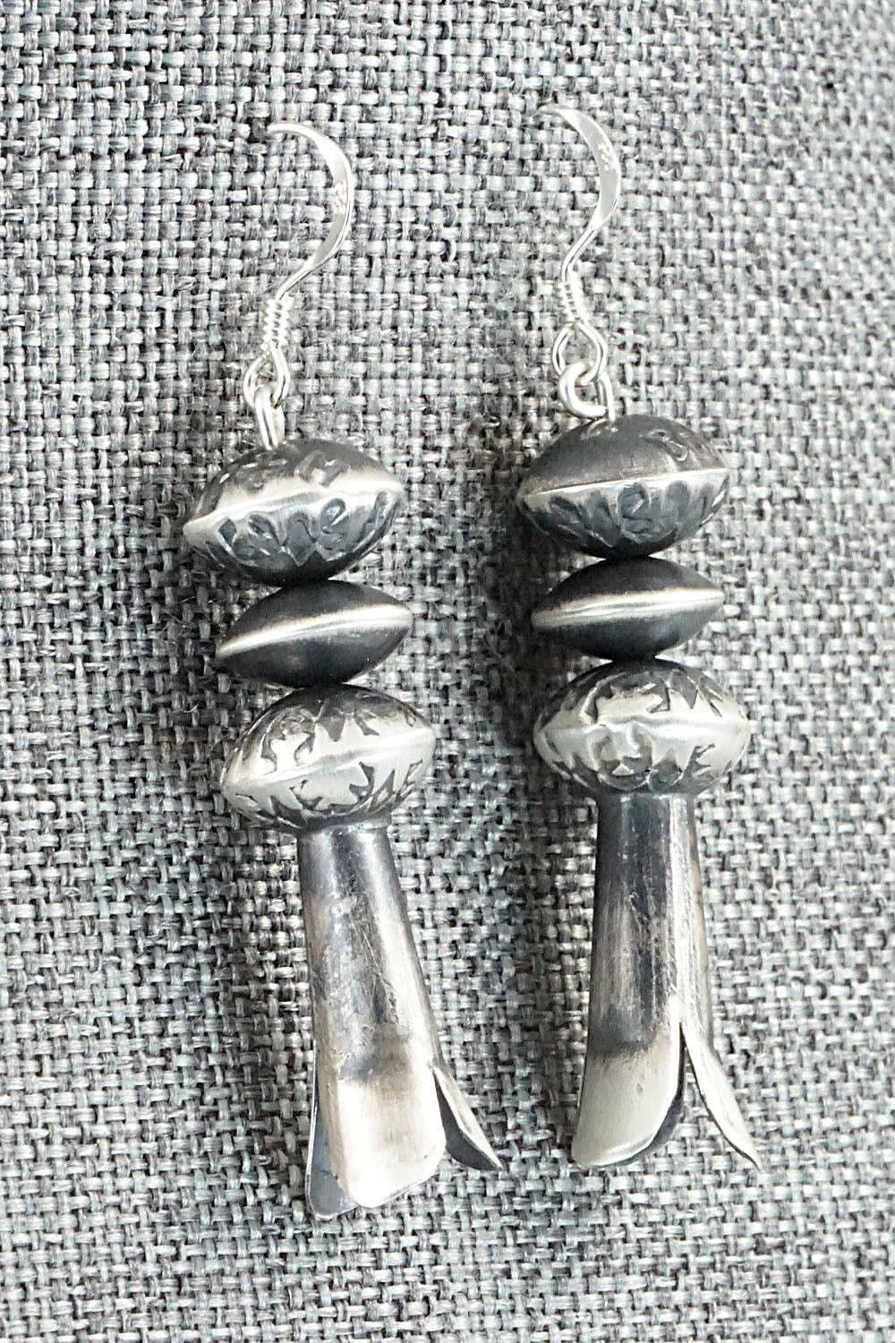 Sterling Silver Navajo Pearl Earrings - Presley Haley