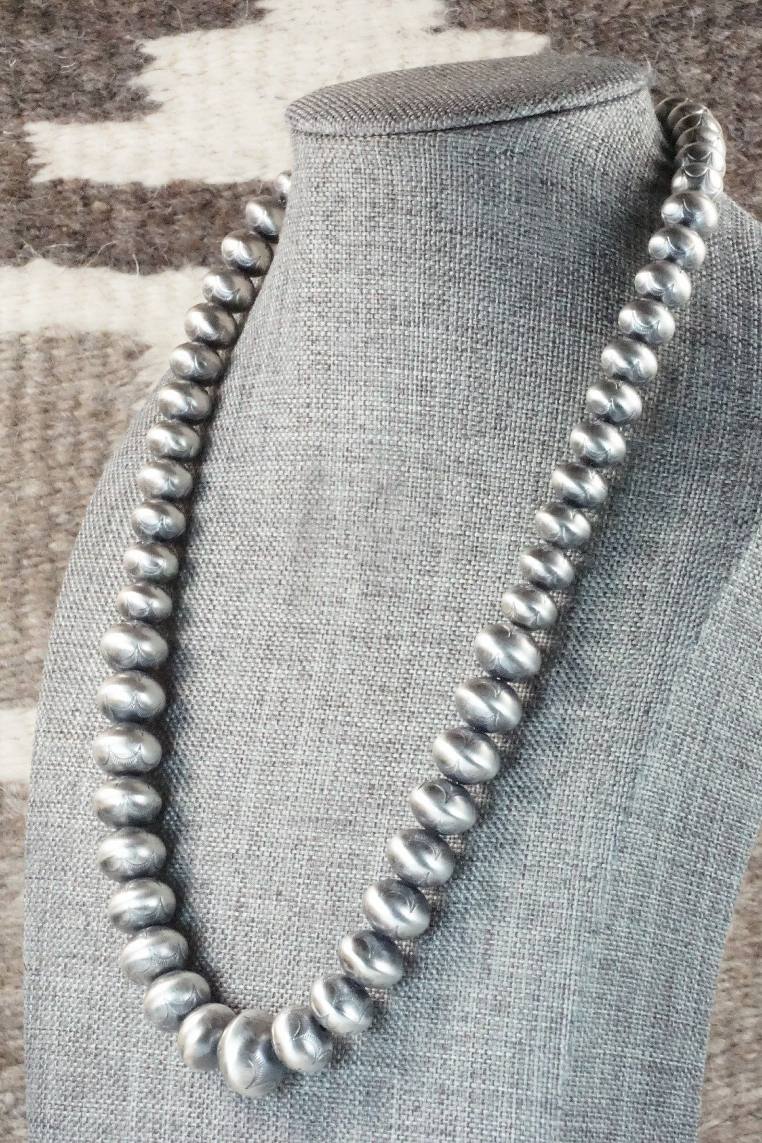 Sterling Silver Navajo Pearl Necklace - Jan Mariano