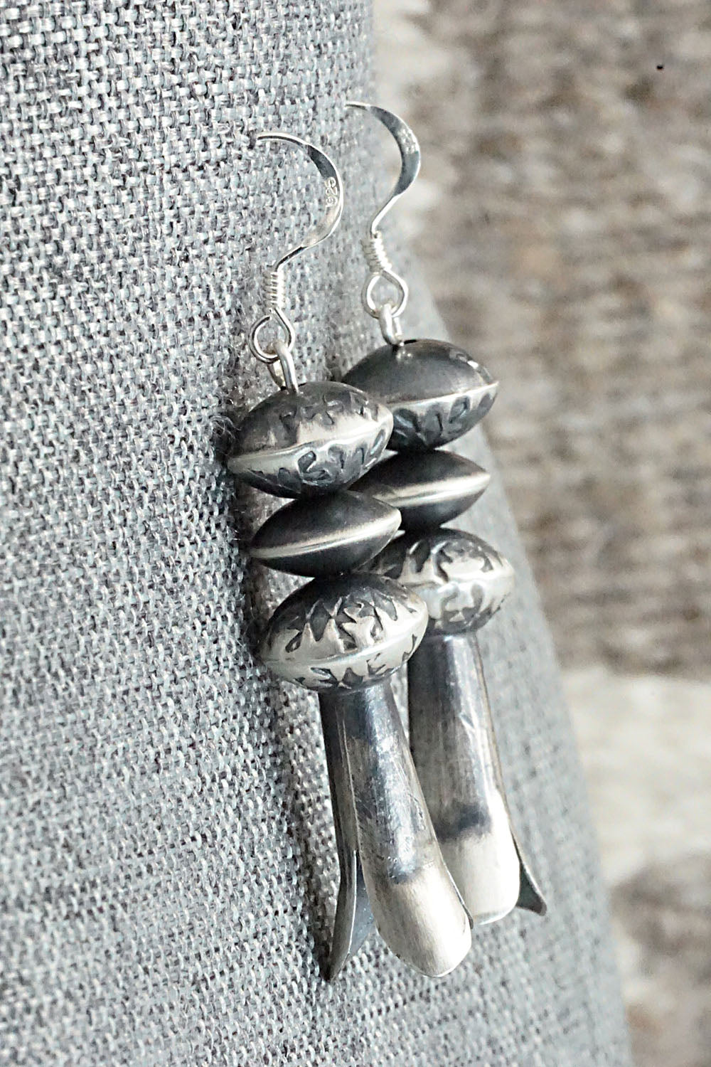 Sterling Silver Navajo Pearl Earrings - Presley Haley