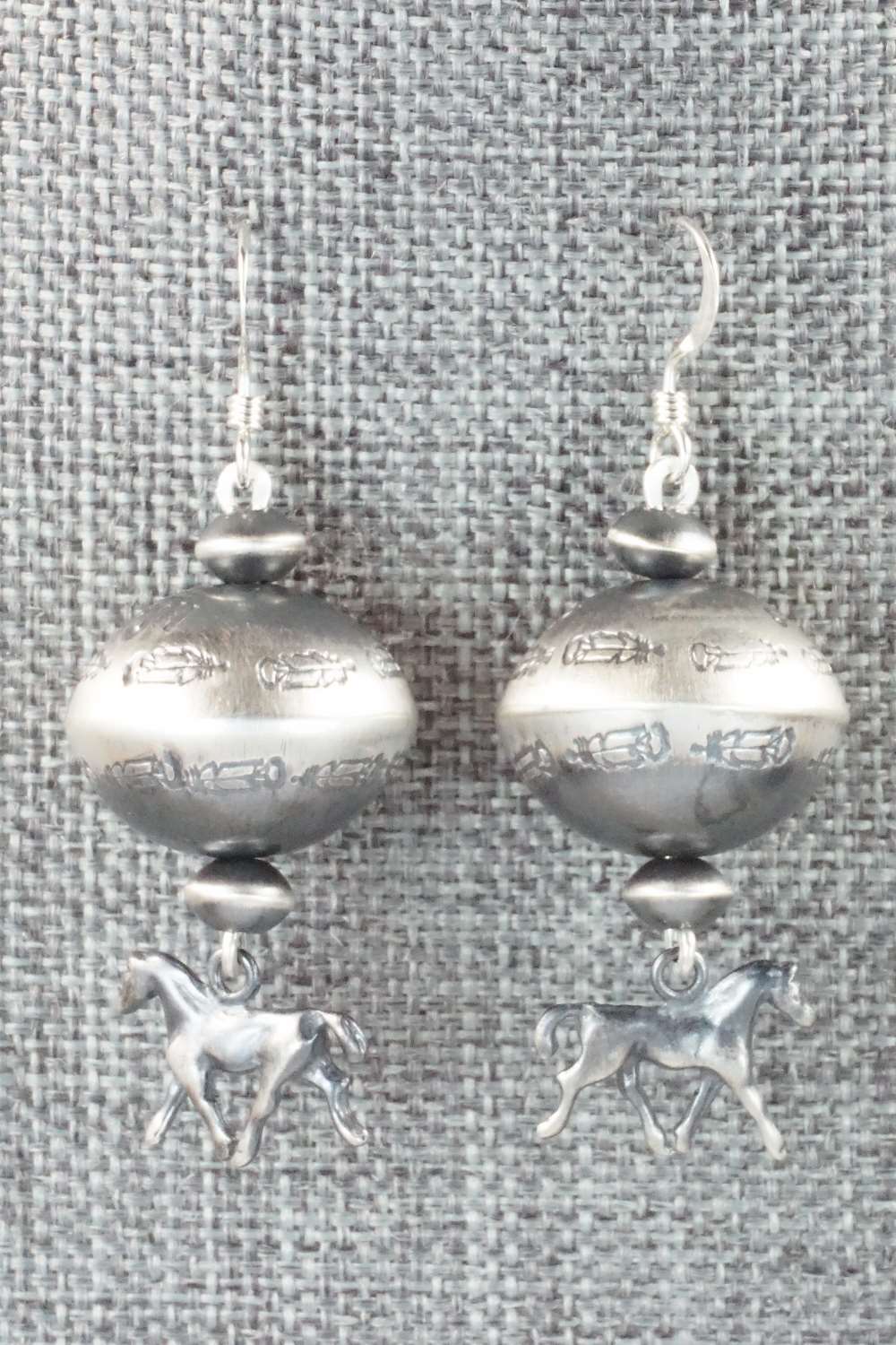 Sterling Silver Navajo Pearl Earrings - Preston Haley