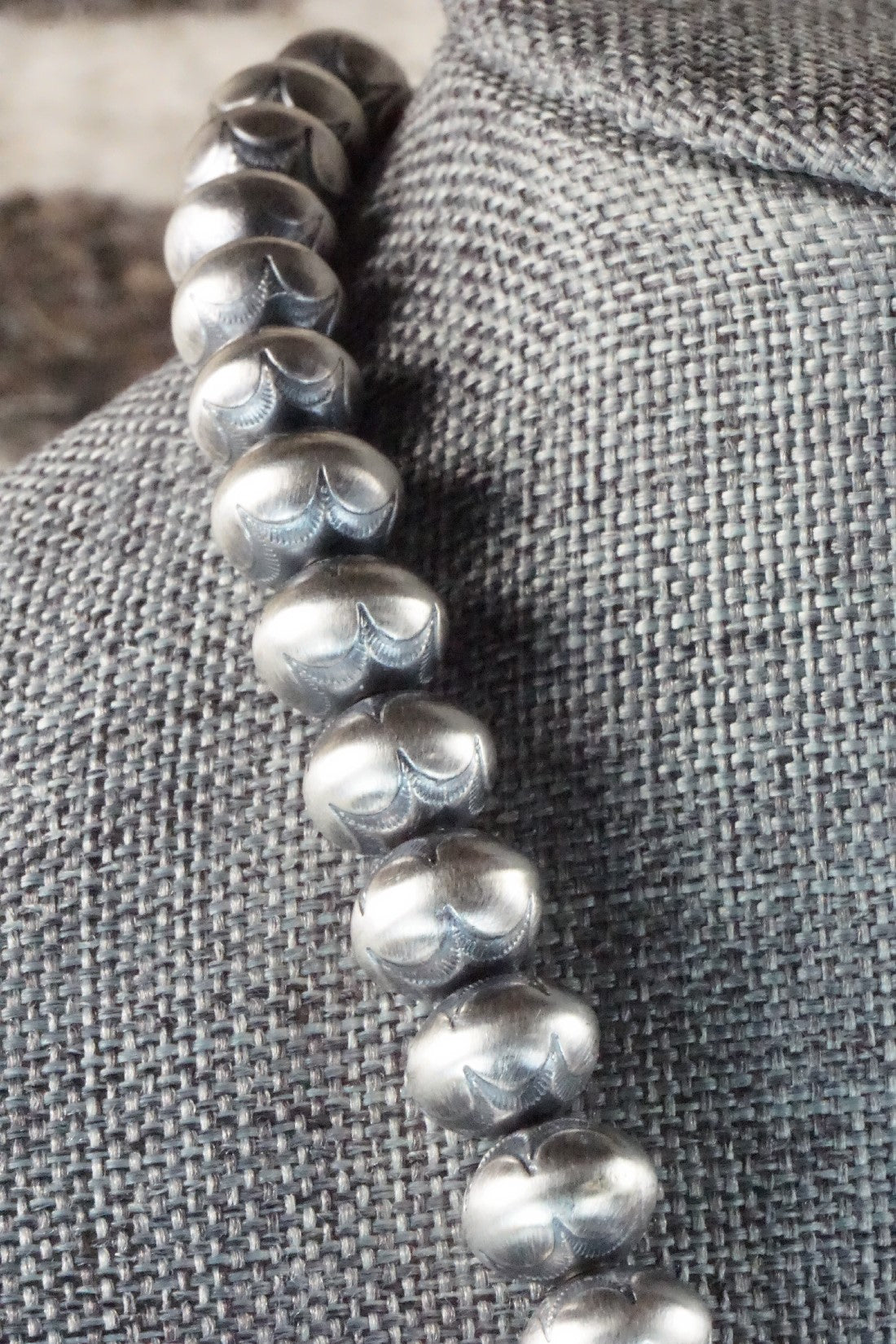 Sterling Silver Navajo Pearl Necklace - Jan Mariano