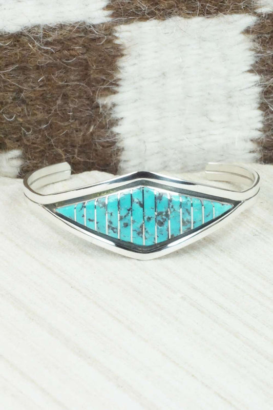 Turquoise & Sterling Silver Bracelet - Marvin Luarkie