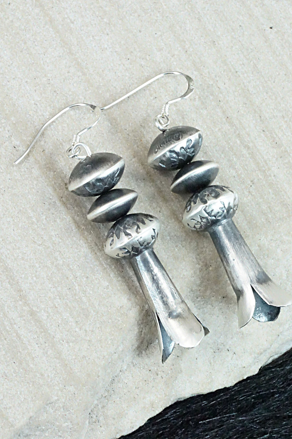 Sterling Silver Navajo Pearl Earrings - Presley Haley