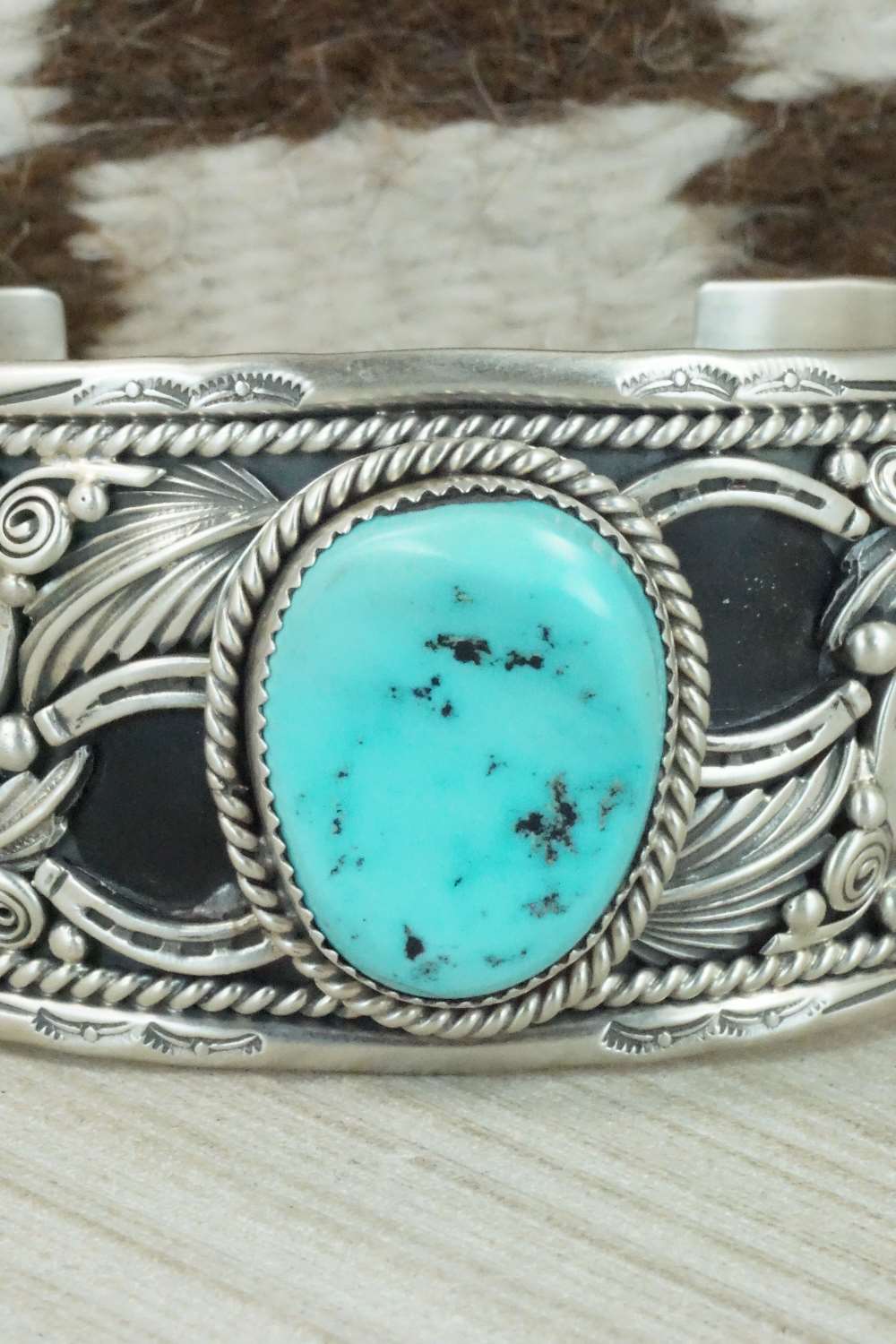 Turquoise and Sterling Silver Bracelet - Henry Attakai