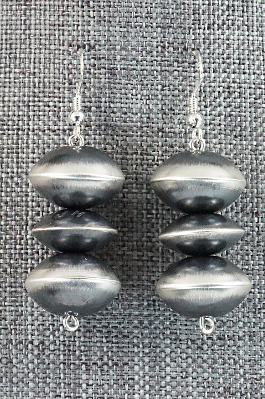 Sterling Silver Navajo Pearl Earrings - Preston Haley