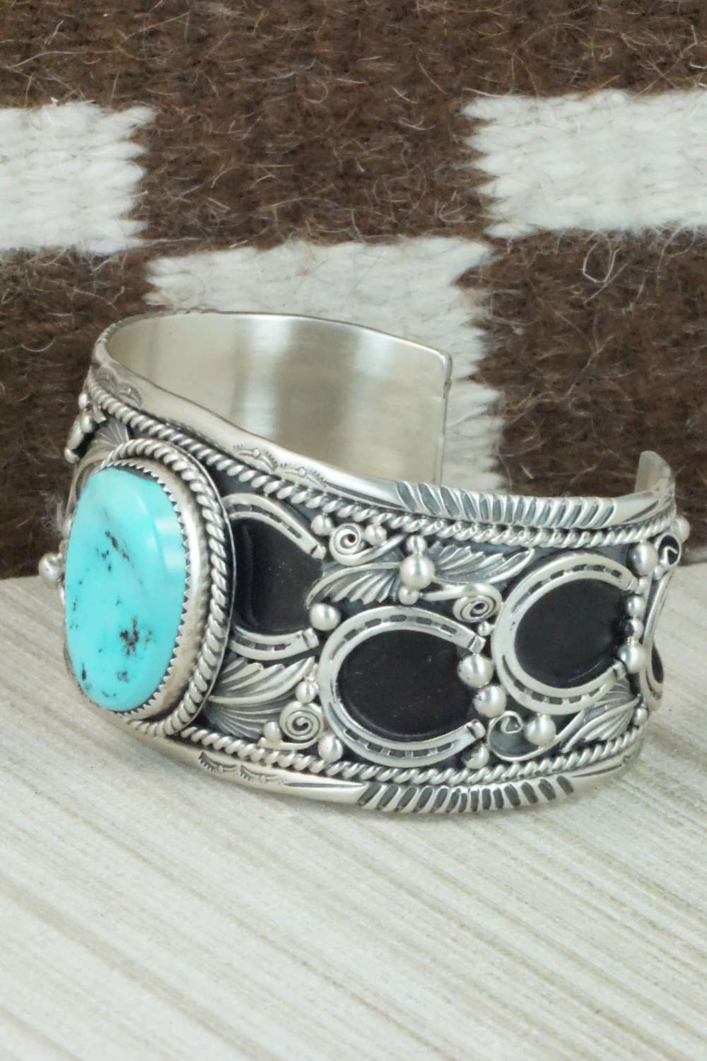 Turquoise and Sterling Silver Bracelet - Henry Attakai