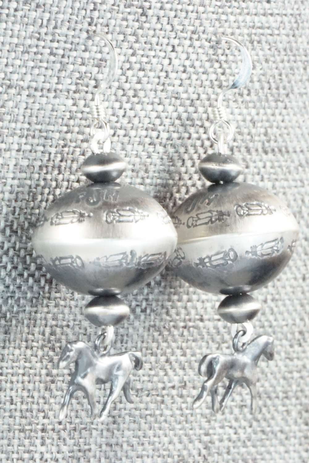 Sterling Silver Navajo Pearl Earrings - Preston Haley