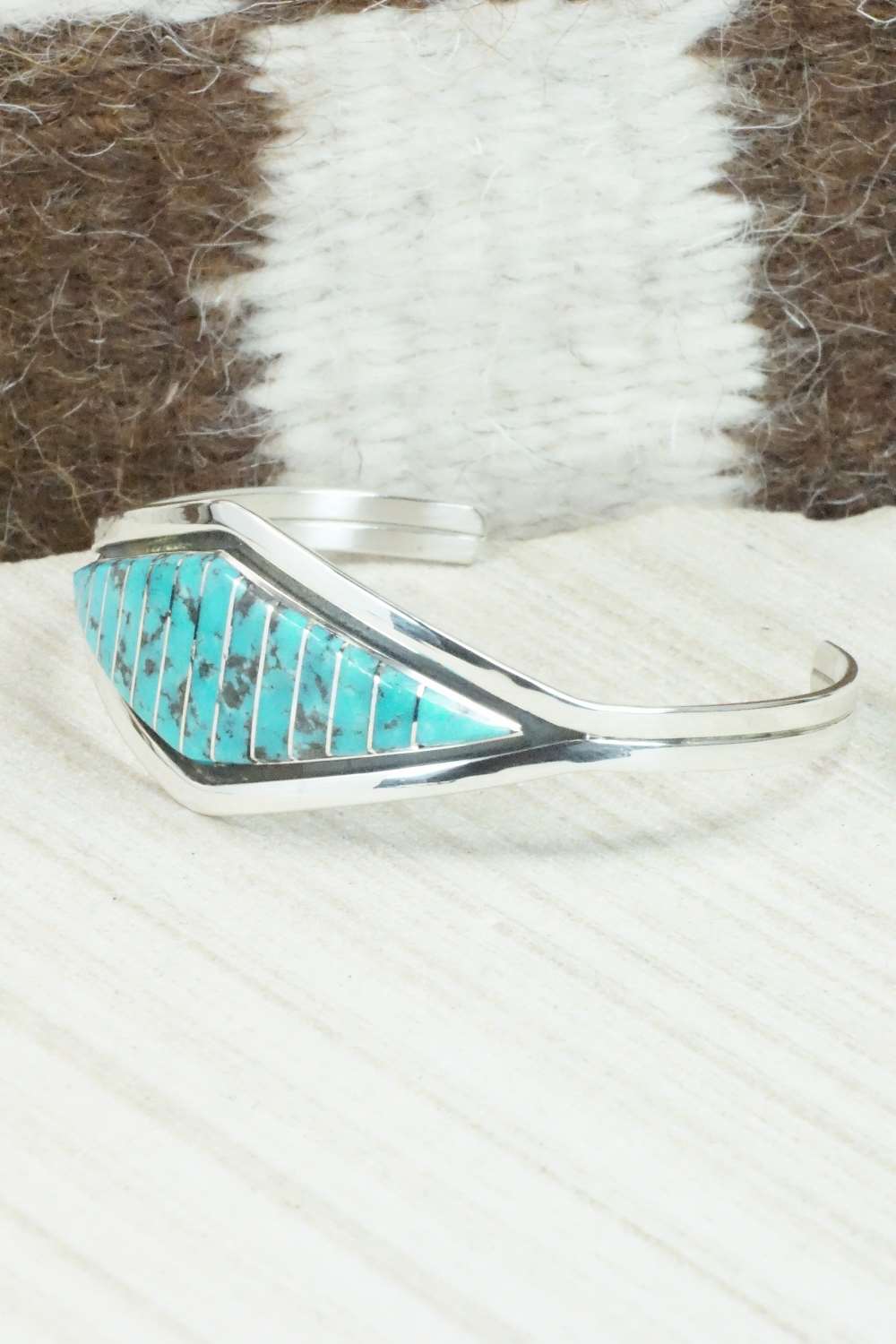 Turquoise & Sterling Silver Bracelet - Marvin Luarkie