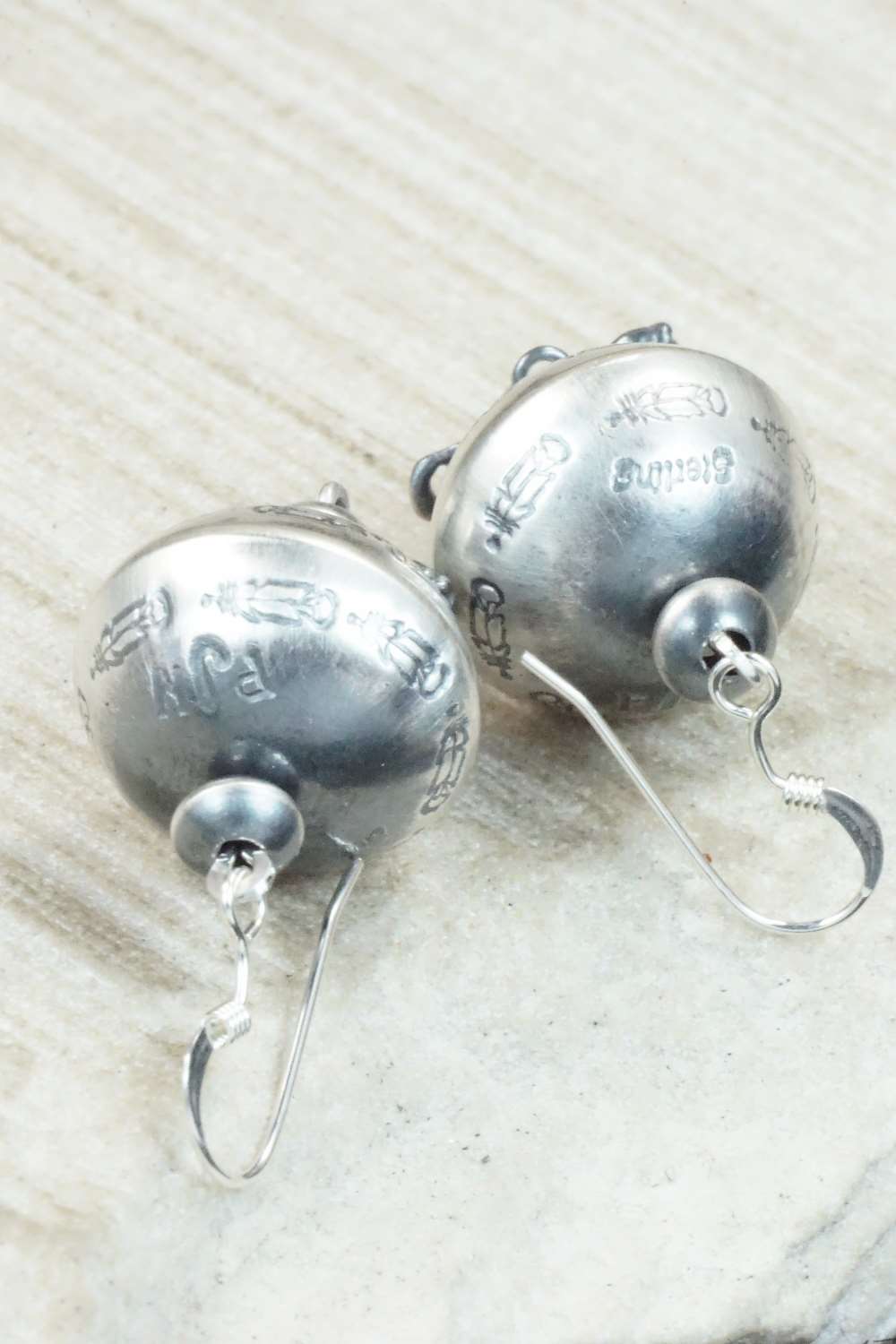 Sterling Silver Navajo Pearl Earrings - Preston Haley