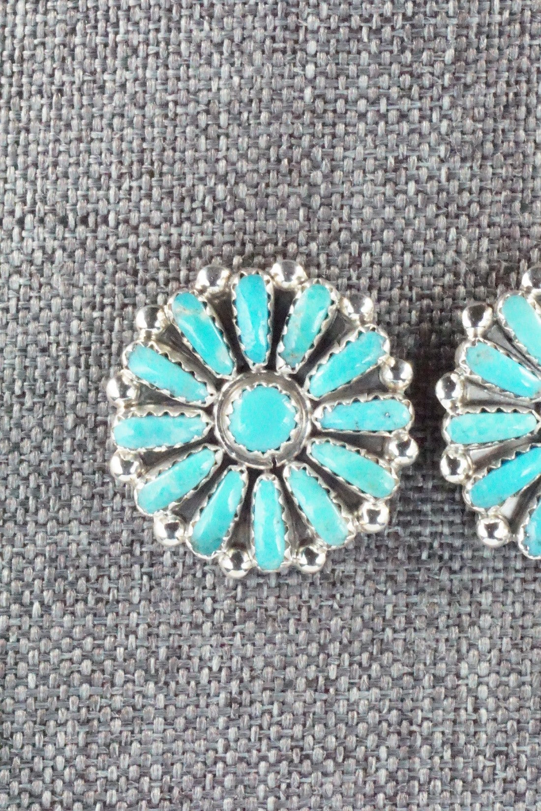 Turquoise & Sterling Silver Earrings - Philena Byjoe