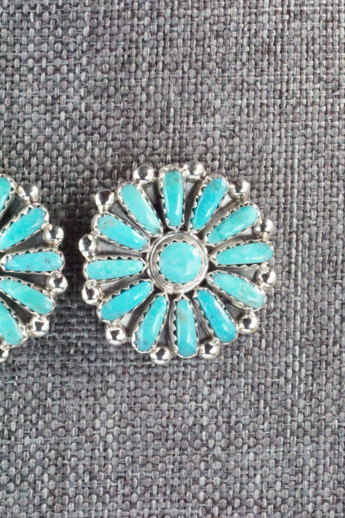 Turquoise & Sterling Silver Earrings - Philena Byjoe