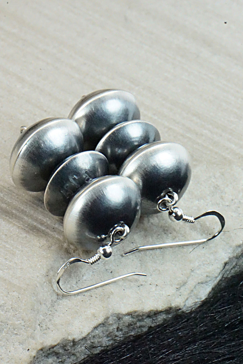 Sterling Silver Navajo Pearl Earrings - Preston Haley