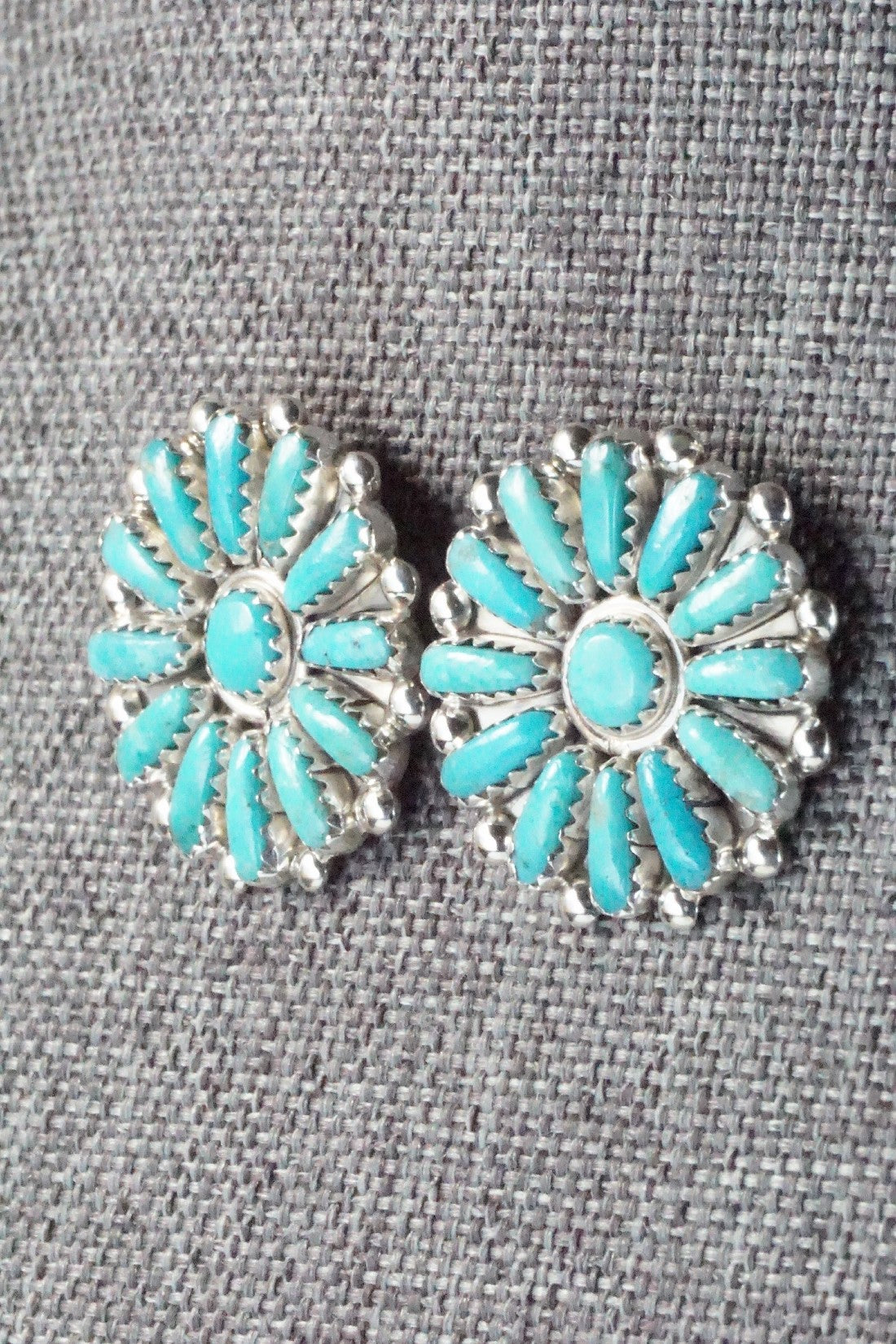 Turquoise & Sterling Silver Earrings - Philena Byjoe