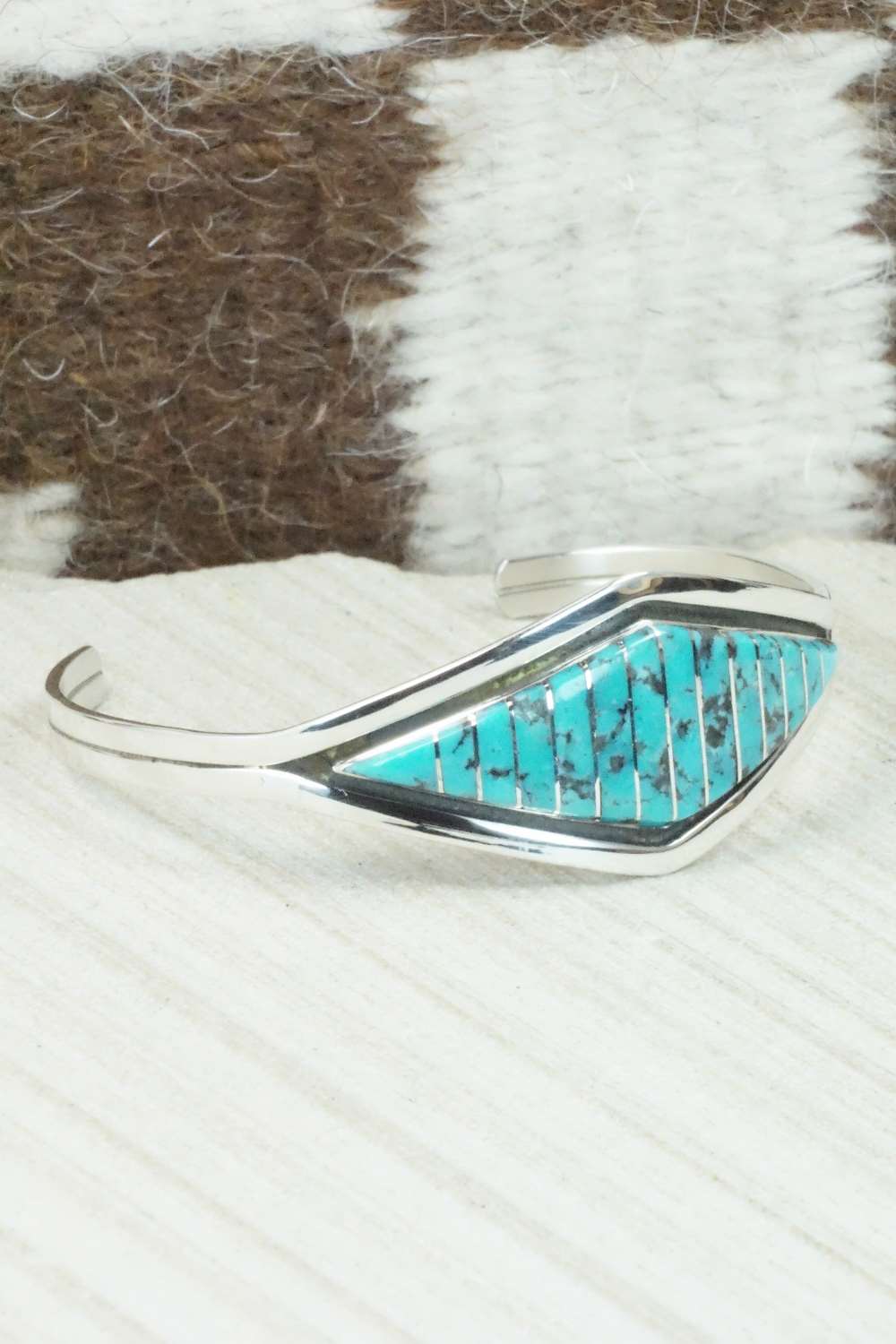Turquoise & Sterling Silver Bracelet - Marvin Luarkie