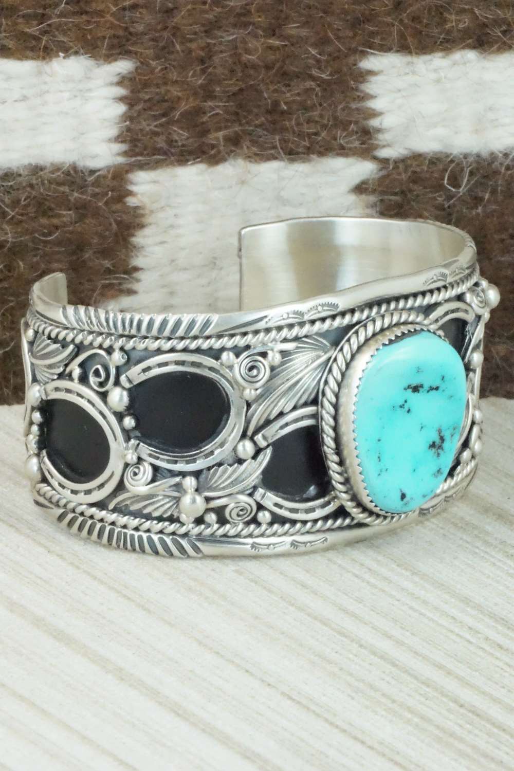Turquoise and Sterling Silver Bracelet - Henry Attakai