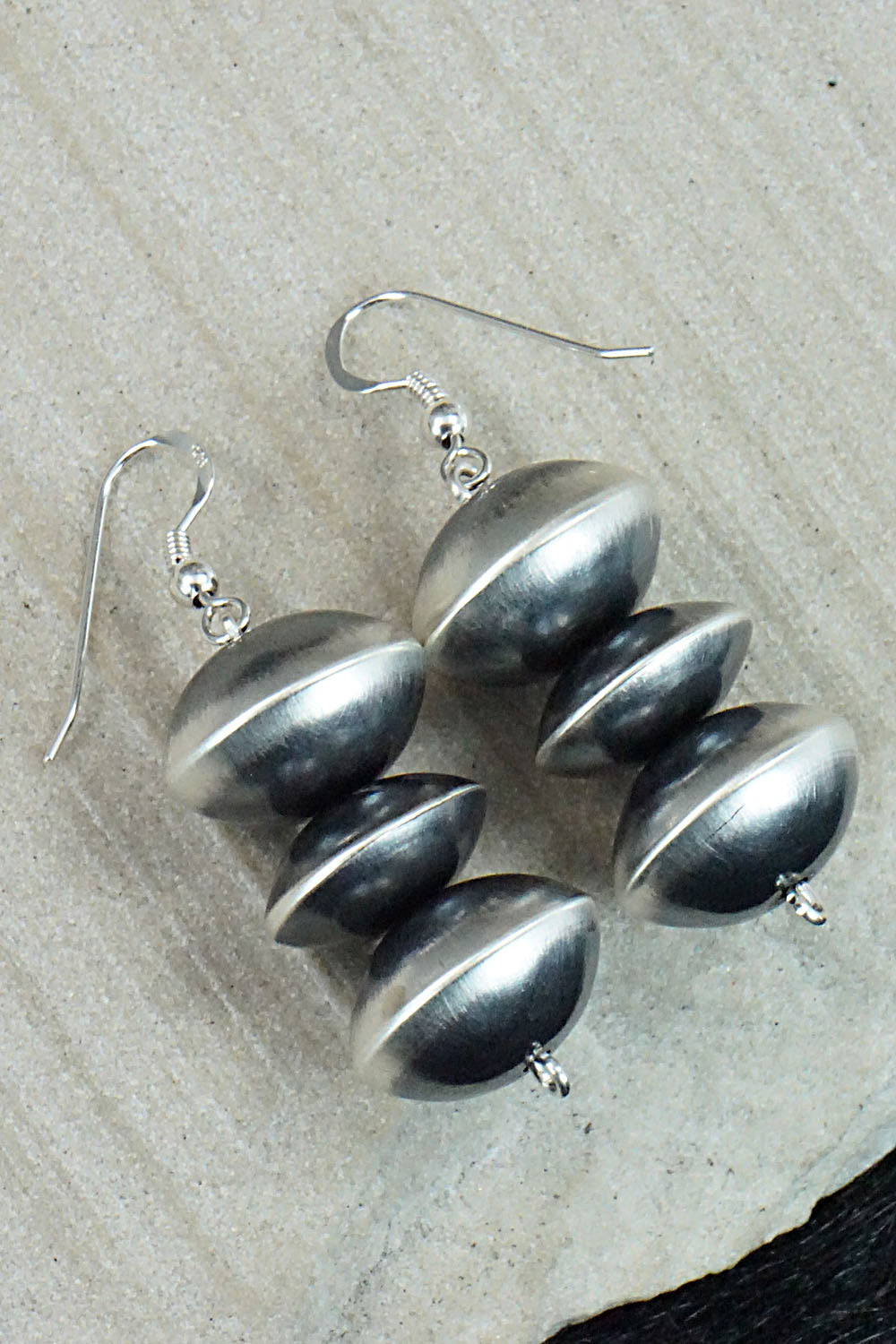 Sterling Silver Navajo Pearl Earrings - Preston Haley