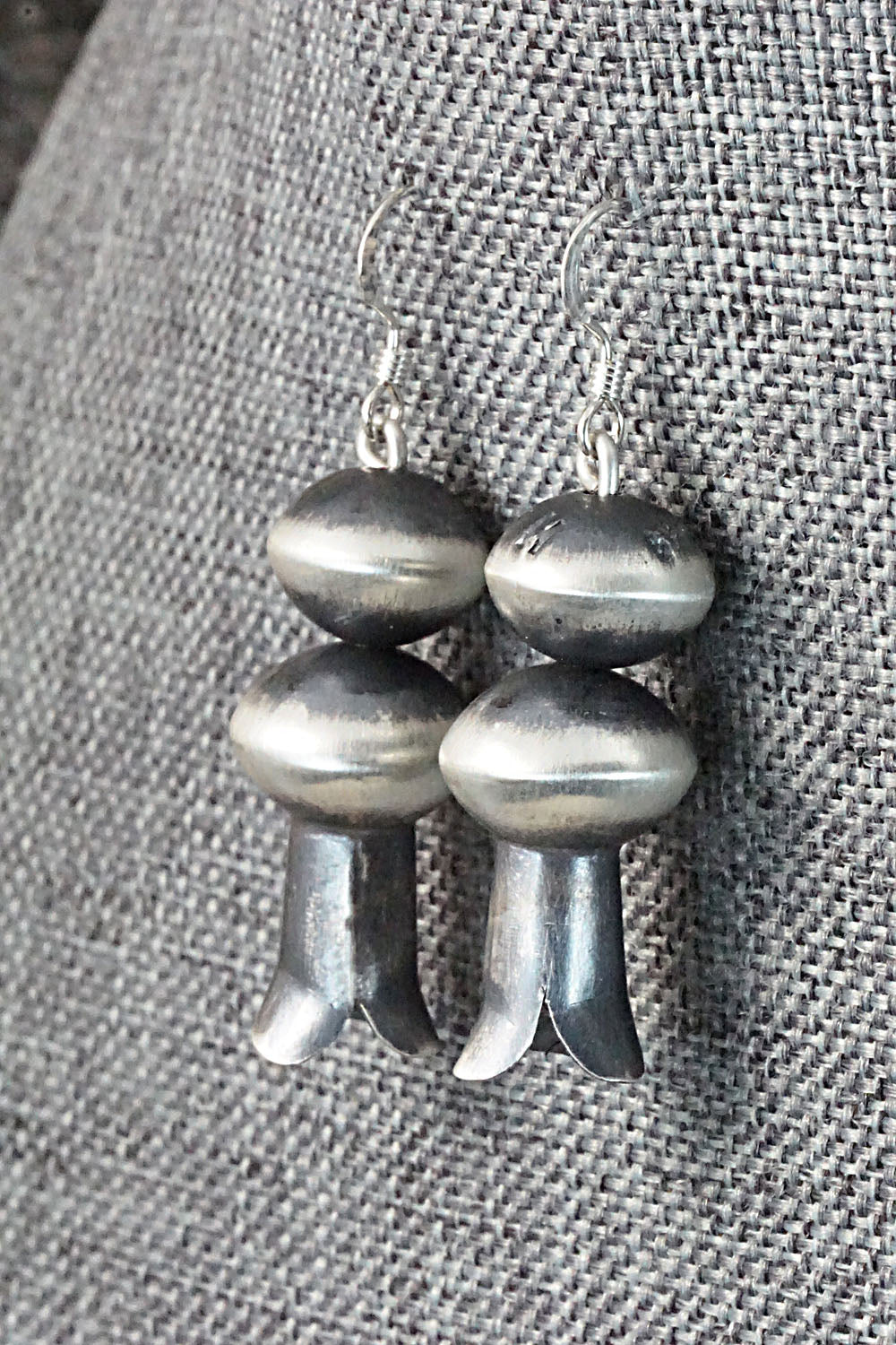 Sterling Silver Navajo Pearl Earrings - Presley Haley