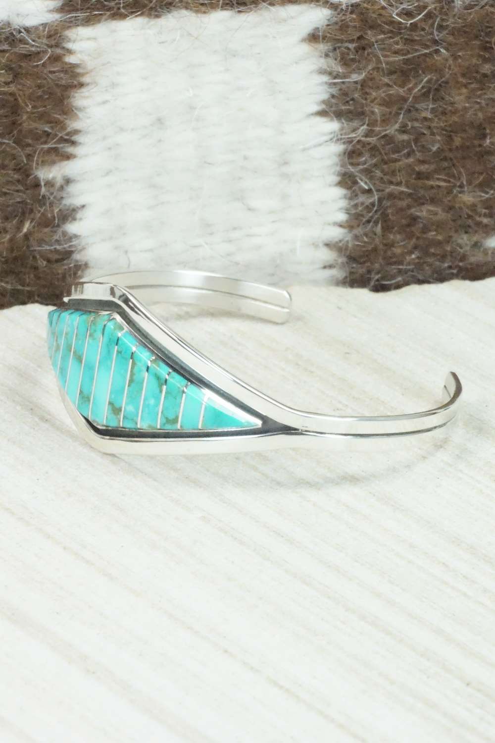 Turquoise & Sterling Silver Bracelet - Marvin Luarkie