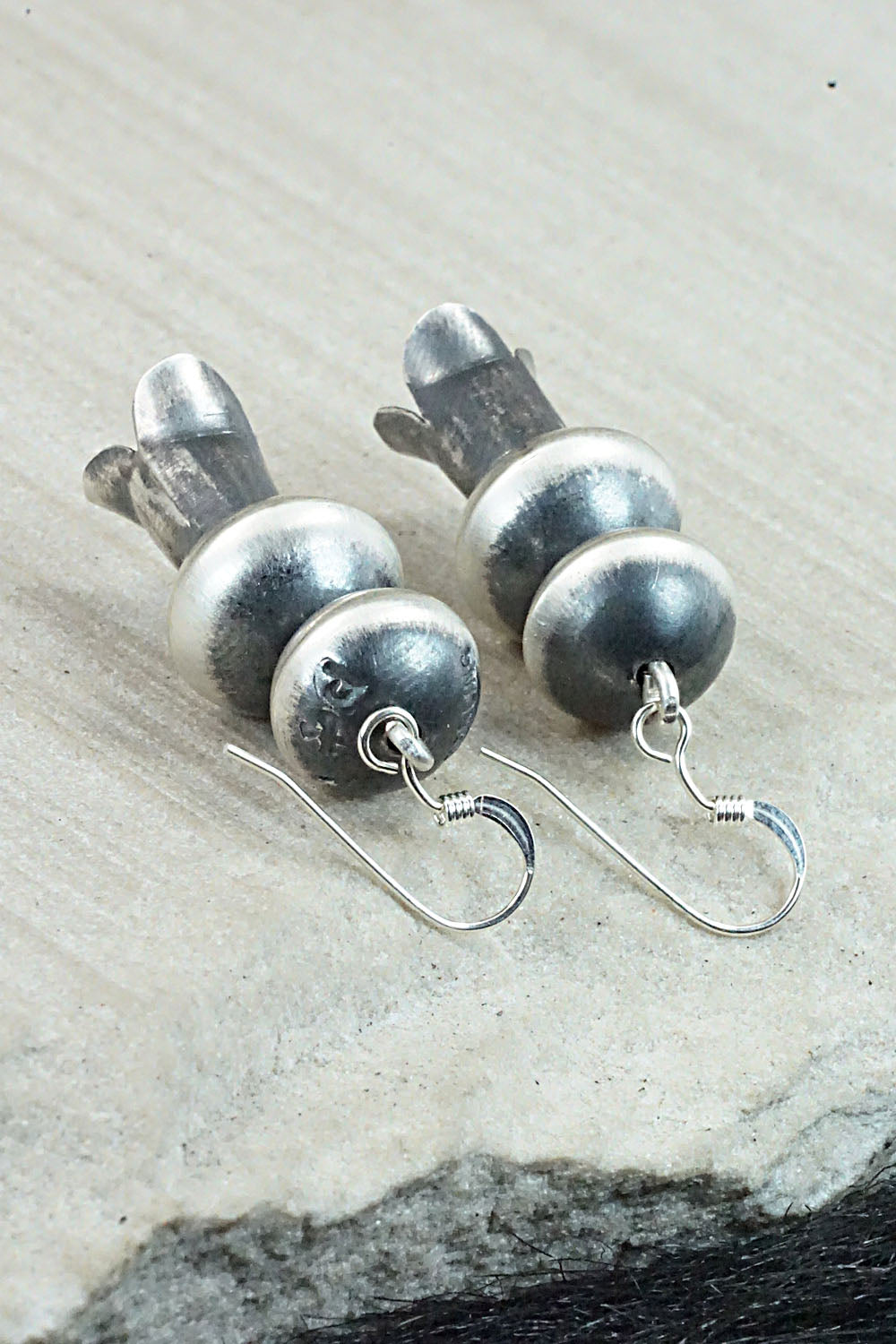 Sterling Silver Navajo Pearl Earrings - Presley Haley