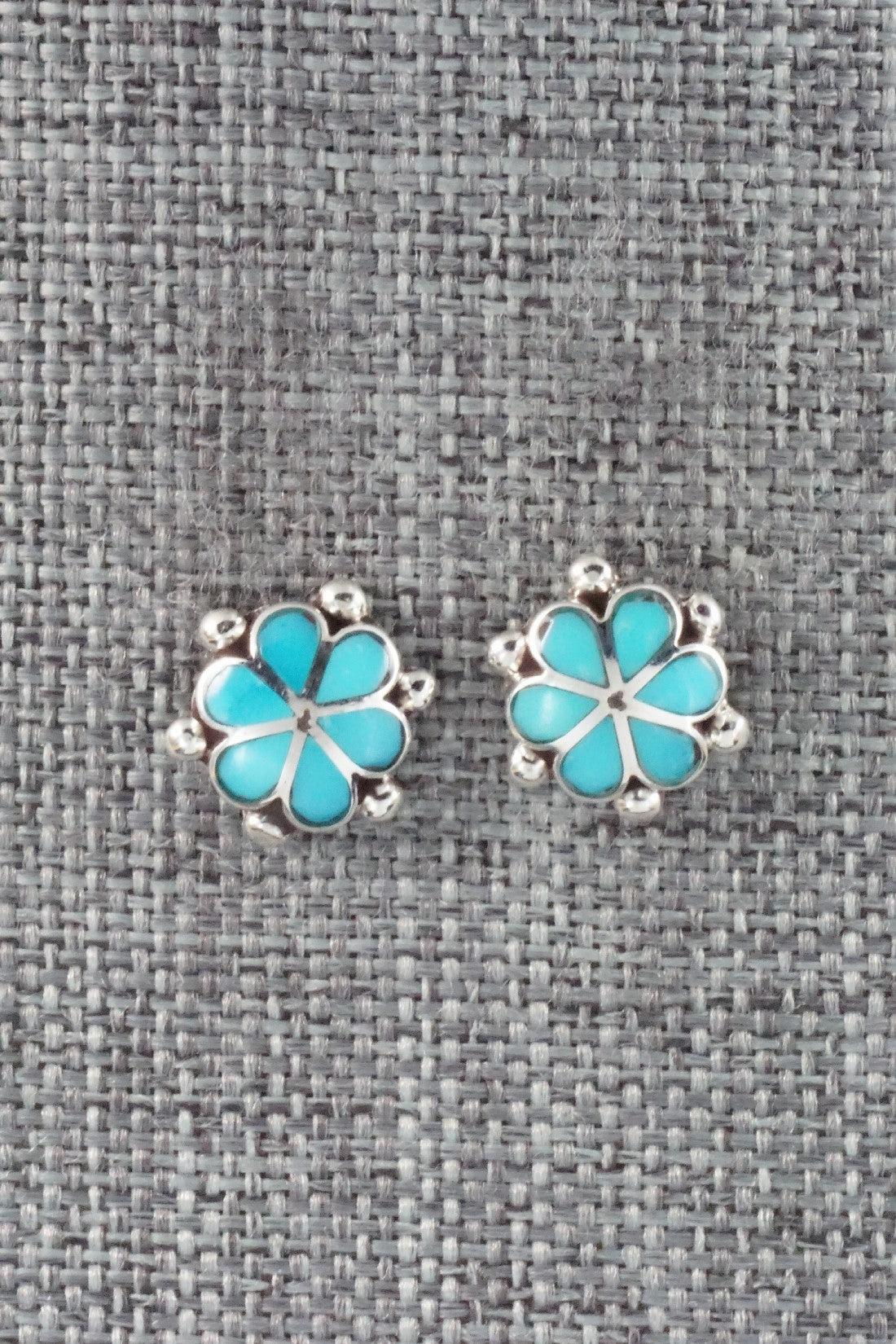 Turquoise & Sterling Silver Earrings - Bernedette Hattie