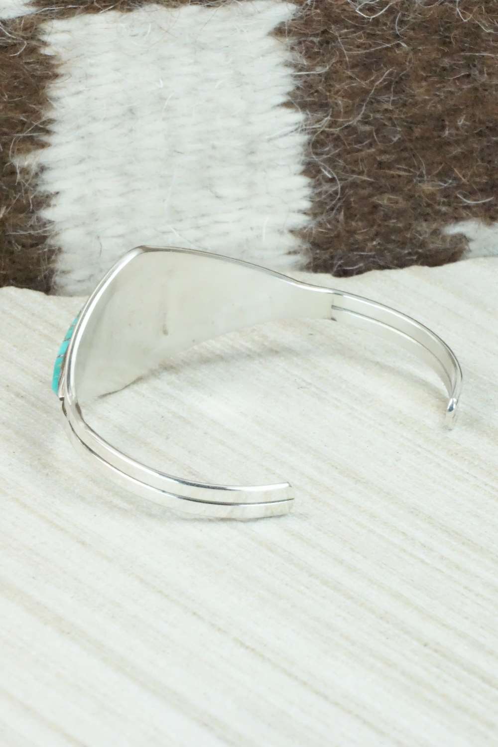 Turquoise & Sterling Silver Bracelet - Marvin Luarkie