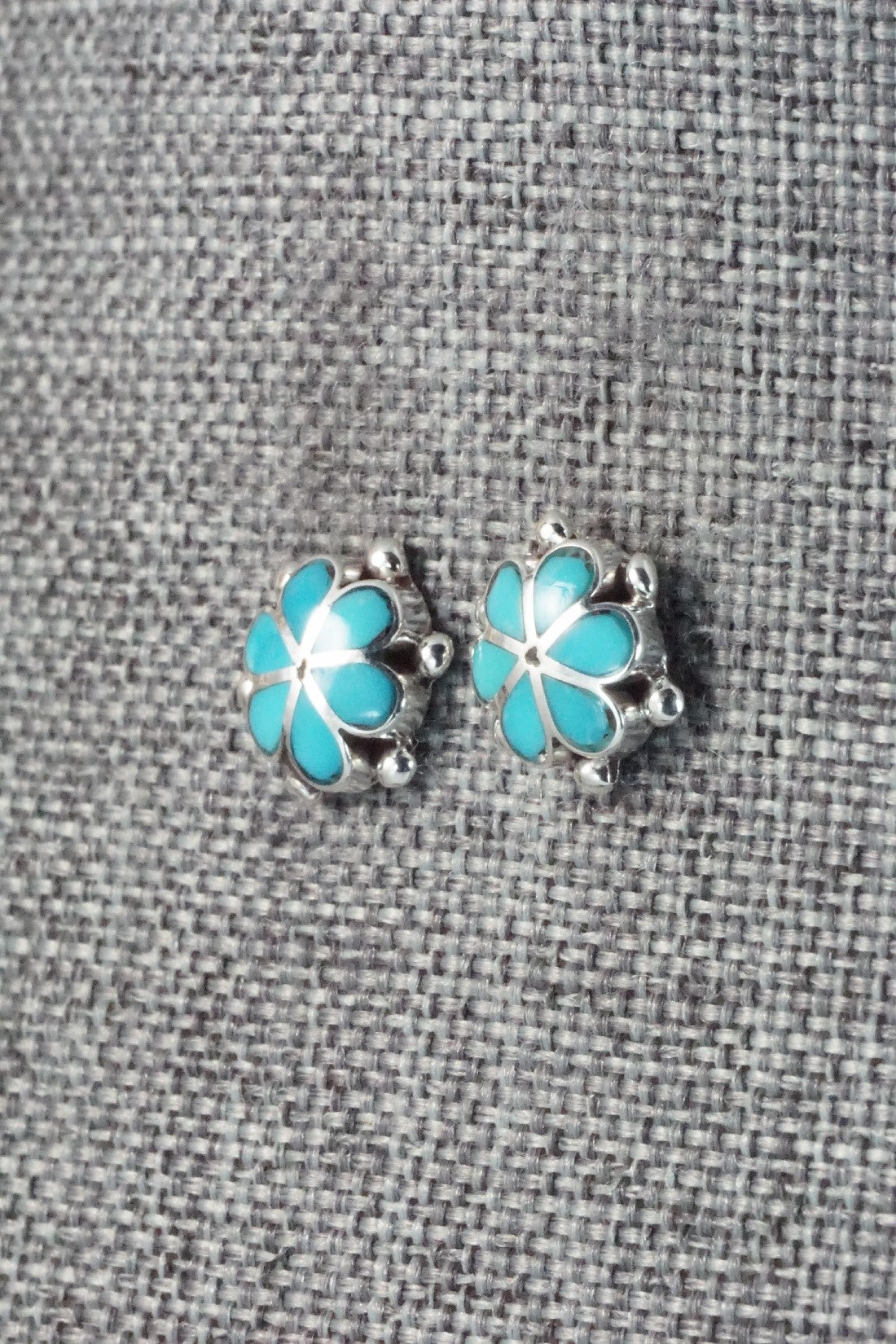 Turquoise & Sterling Silver Earrings - Bernedette Hattie