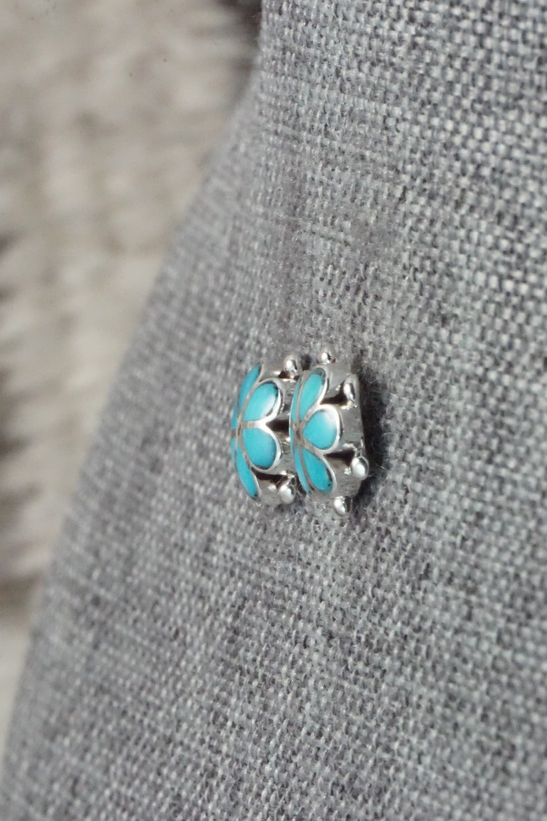 Turquoise & Sterling Silver Earrings - Bernedette Hattie
