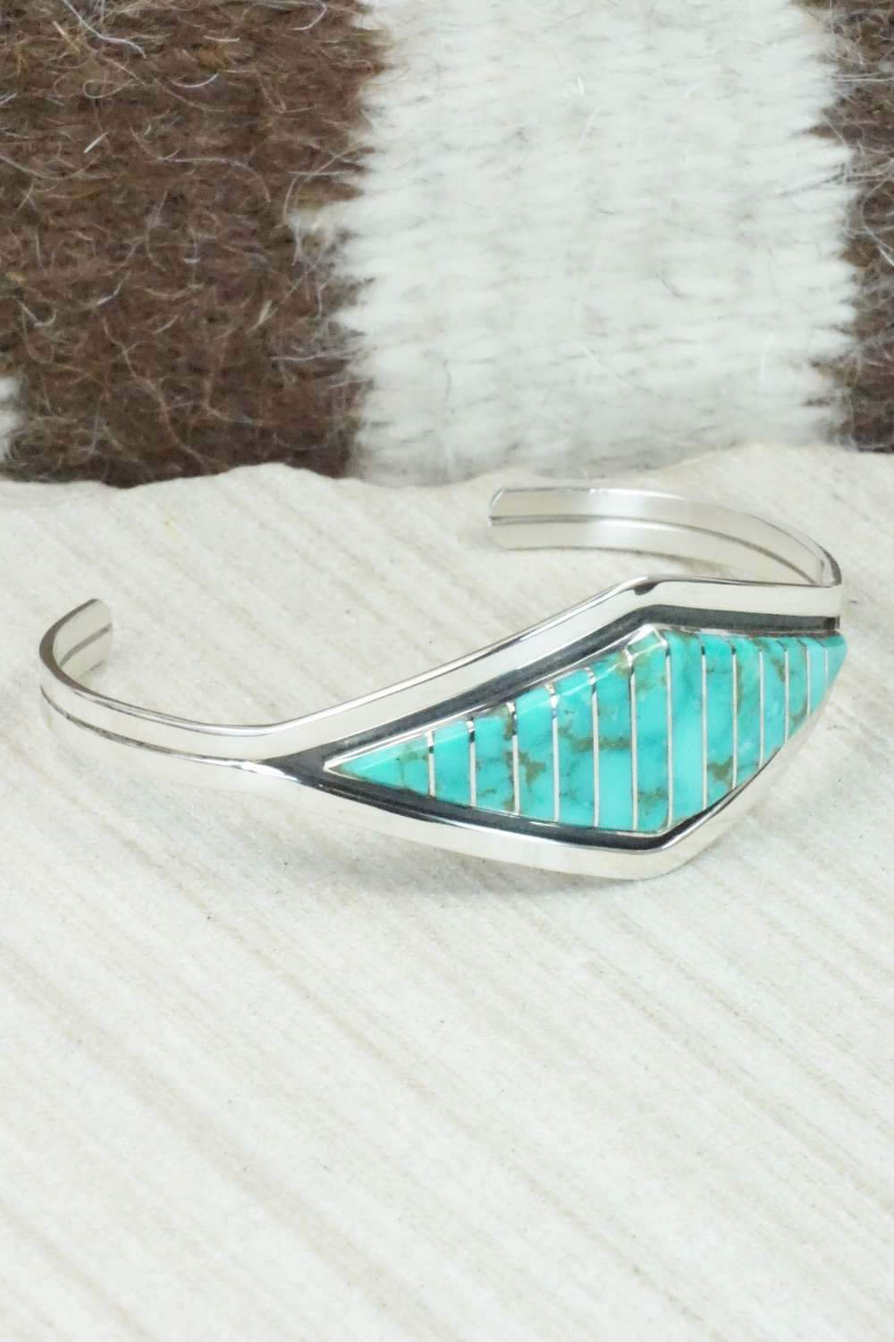 Turquoise & Sterling Silver Bracelet - Marvin Luarkie