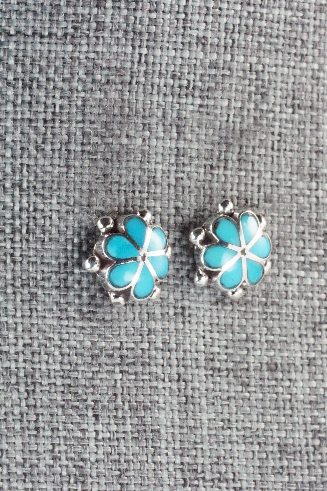 Turquoise & Sterling Silver Earrings - Bernedette Hattie